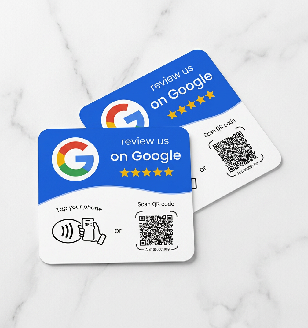 Google review NFC kaarten - Set van 2